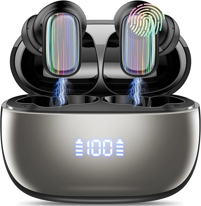 AI Language Translator Earbuds Real Time, 164 Language/6 Translation Modes Translator Earbuds 3-in-1 Translation Headphones, Bluetooth 5.4 Translation Device for Travel Business Learning, Black