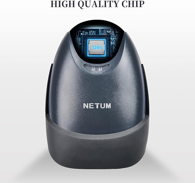 NETUM USB Barcode Scanner with Stand Wired Handheld Bar Code Reader 1D CCD Scanner Gun for Supermarket, Convenience Store, Warehouse -M3S