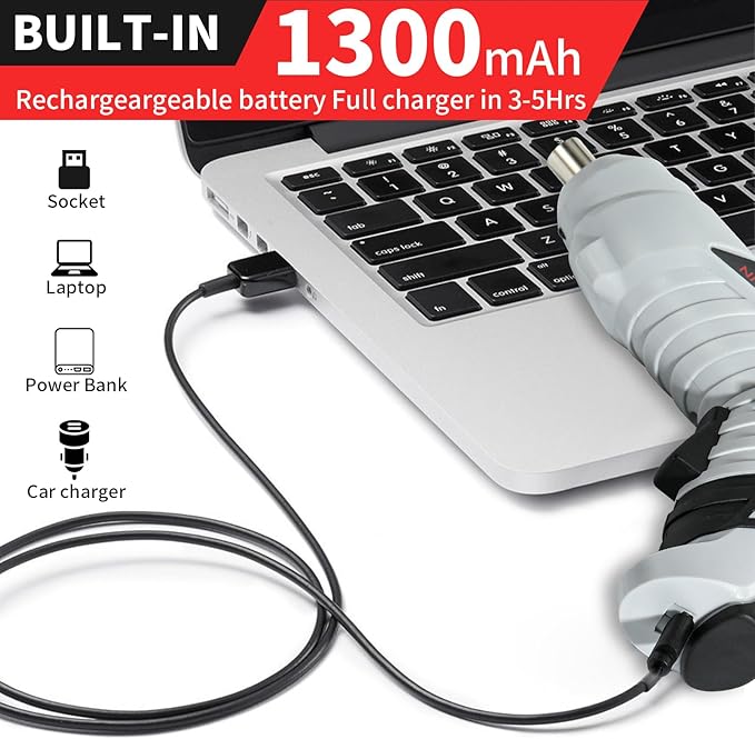 Electric Cordless Screwdriver Set, power-screw-guns，Rechargeable Cordless Power Tool with Carrying Case and Bits (white)