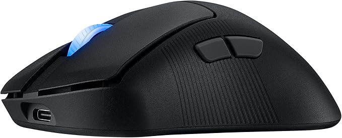 ASUS ROG Keris II Ace Wireless Gaming Mouse – Right-Handed Ergonomic, 54g, Tri-Mode Connectivity, 42K DPI, up to 107Hr Battery, PC/Mac Support - Black