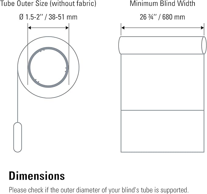 Eve MotionBlinds Upgrade Kit for Roller Blinds (Apple Home) – Motor to upgrade existing indoor blinds, schedules, no bridge, Bluetooth/Thread