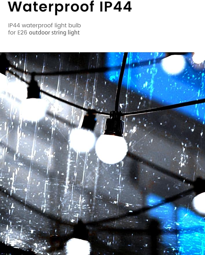 LED Light Bulb, 95Ra Daywhite Refrigerator Light Bulb G45 40W Equivalent, 5W 6000K E26 Waterproof Full Spectrum Lightbulbs Cool White Small Grow Light for Home, Bathroom, Vanity, Freezer, Plant