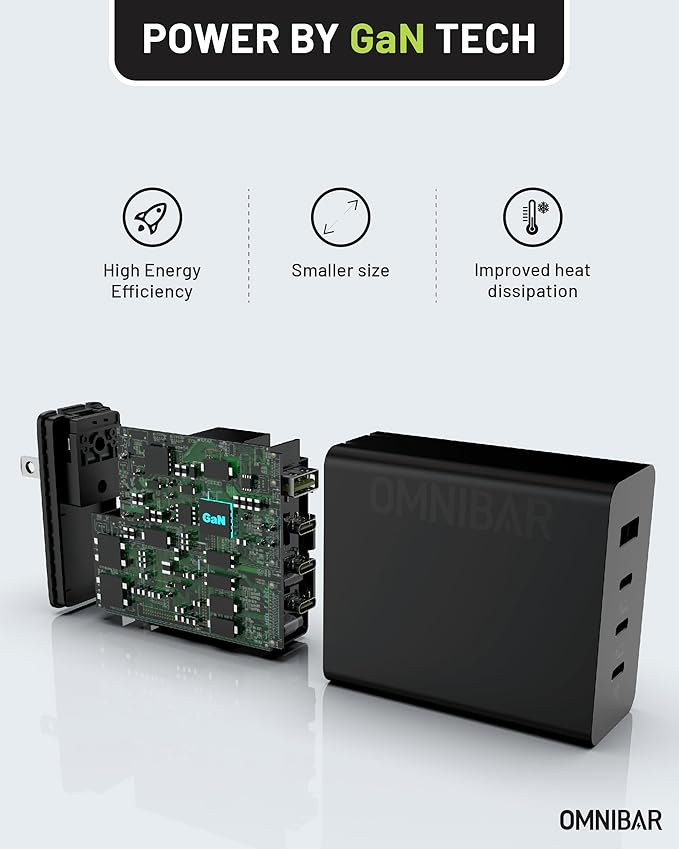 140W USB C Charger, 4-Port GaN Foldable Fast Wall Charger,100W Laptop Fast Charger Adapter for MacBook Pro 16 14 Mac Air 15 13 inch,iPad Pro,iPhone 16/Pro,Dell XPS 13,Note 20/10+,Samsung,Pixel etc