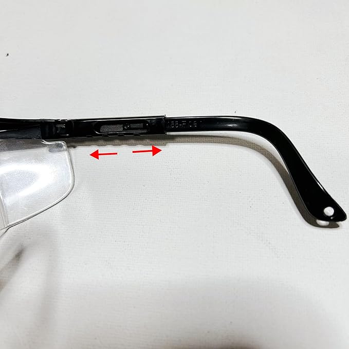 Safety Glasses, Anti-fog, Scratch Resistant Clear Wraparound Lenses and No-Slip Grips, Adjustable, Lab Goggles