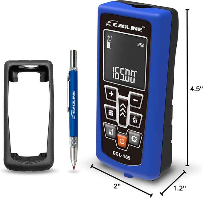 165 FT Range EAGLINE EGL165 Laser Distance Measure