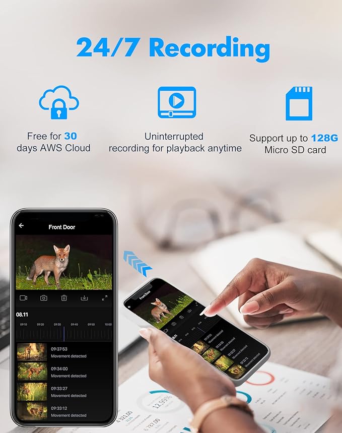 LaView 8MP Security Camera Outdoor Wired Starlight Color Night Vision,4K Cameras for Home Security AI Human Detection & Auto Tracking, IP65 Outdoor Camera 2-Way Audio, US Cloud, Compatible with Alexa