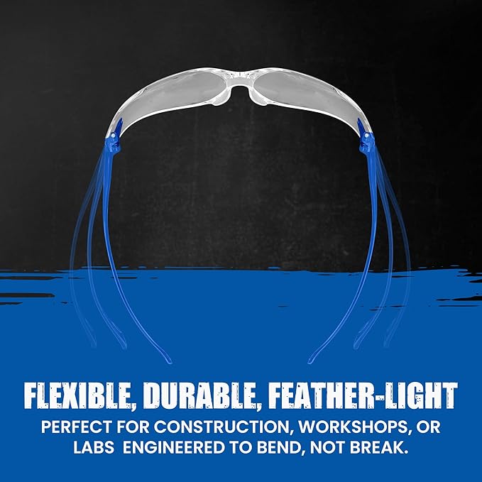Work Safety Glasses For Men | Ansi Z87 Certified Safety Goggles For Shooting Range | Anti-Scratch Outdoor Glass