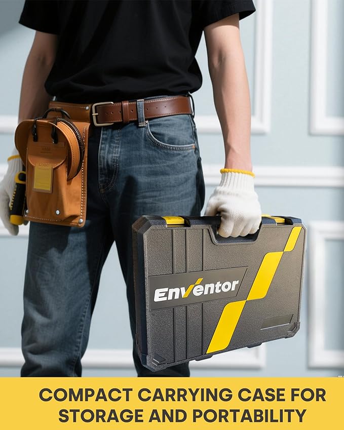 Enventor Tool Set, 220-Piece Home Tool Kit with Toolbox, Wrench and Hand Tools for Home Repairs, Auto Maintenance, DIY & General Use,Household Repair Tools for Men & Women