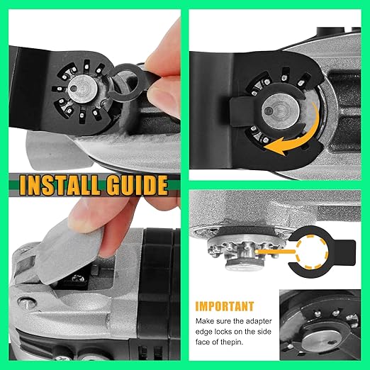 18-Pack Titanium Oscillating Tool Blades for DeWalt, Milwaukee, Ryobi, Rockwell, Fein, for Metal, Nails, Wood, Plastic, and Hard Materials