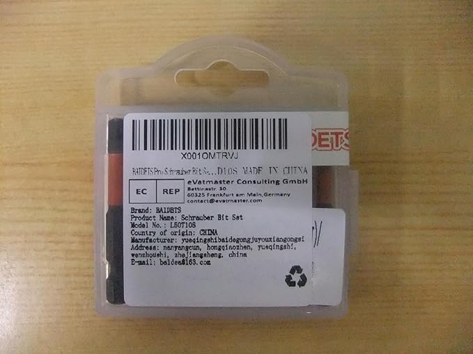 Pro Screwdriver Bit Set - Screwdriver Torx 10 pieces, 50mm length, 1/4” Hex-Shank, with Storage Box