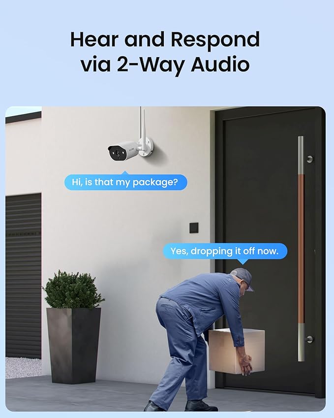 ZOSI 2K Wi-Fi 6 Security Camera System,4pcs 3MP Plug-in Metal WiFi Cameras Indoor Outdoor,AI Person Detection,Color Night Vision,2 Way Audio,8CH 4K NVR with 64GB Memory Card for Motion Recording