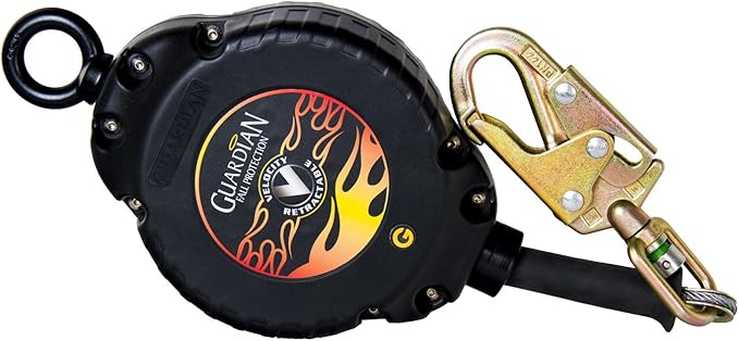 Guardian 42000 Velocity Class 1 Cable Self-Retracting Lifeline (SRL) with Carabiner | 16 ft | Class 1 | ANSI and OSHA Compliant