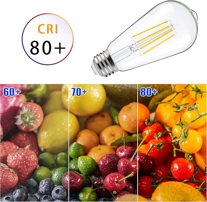 FAGUANGAO ST64 LED Dusk to Dawn Light Bulbs Outdoor,6W 60W Equivalent,2700K Warm White,650 Lumens E26 Edison Filament Photocell Sensor Bulb,Auto On/Off Vintage Bulbs for Porch,Patio,Garage,4 Pack