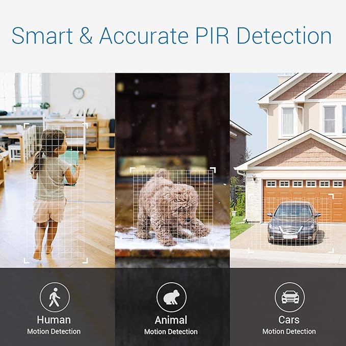 GW Security 8 Channel 4K WiFi Security Camera System, 8ch 4K NVR with 4 x 8MP WiFi Wireless Bullet Two-Way Audio Security Cameras, Spotlight Color Night Vision, Outdoor Indoor Surveillance