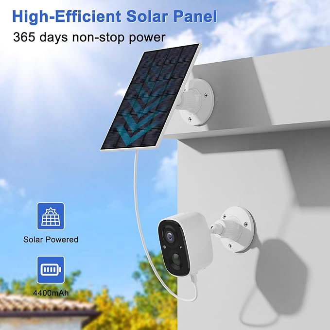 Security Cameras Wireless Outdoor, 2K Battery Powered WiFi Cameras for Home Security with AI Motion Detection, Color Night Vision, Spotlight, Siren, Waterproof, SD/Cloud Storage