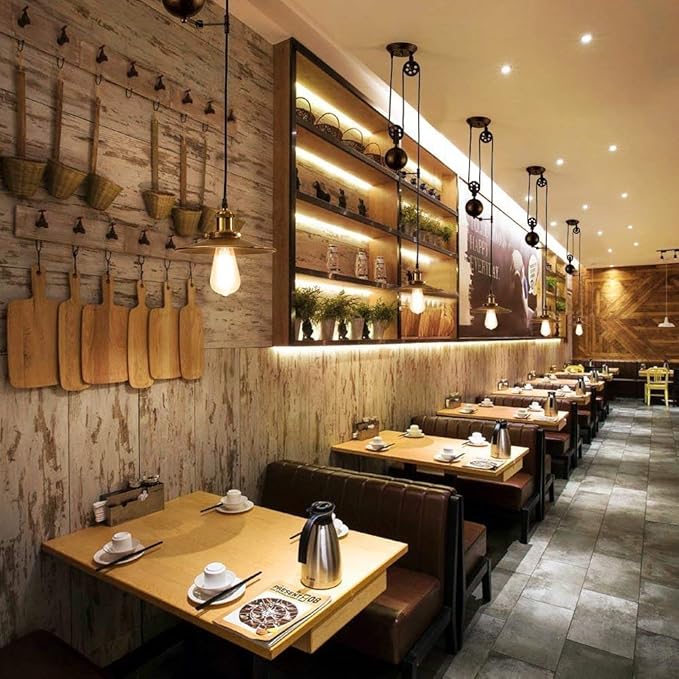 E26 Frosted LED Edison Bulbs, 6W Equivalent 60W, Warm White 2700K,600LM,AC120V, ST58 Dimmable Antique LED Filament Bulbs with 90+ CRI,Pack of 6 (6W=60W Warm White)