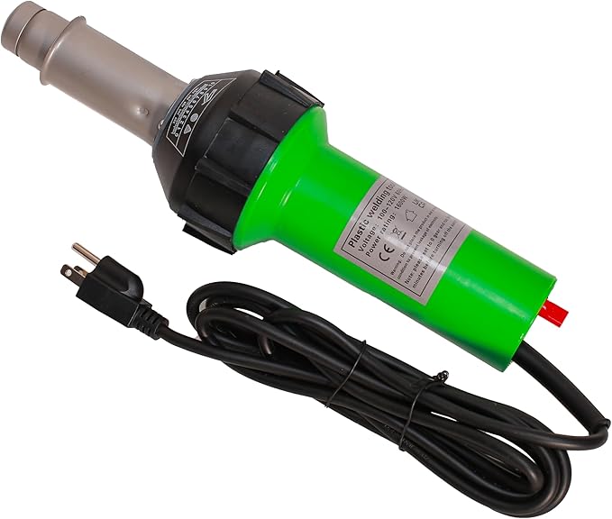 Beyondlife 1600W Hot Air Plastic Welder Heat Gun PVC Vinyl Flooring Welding Tool Hot Gas Pistol Kit, with Various Welding Accessories