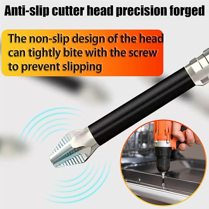 High Magnetic Screwdriver Bit Set, 9PCS 25-150mm Anti-Slip Magnetic Drill Bits, Electric Screwdriver Set for Home DIY, Car Repair, Furniture Assembly, 2025 New Upgrade (18)