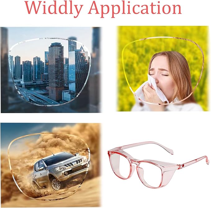 Safety Glasses for Men Women, Anti Fog Safety Goggles Comfortable Blue Light Blocking UV Protective Adult Nurse