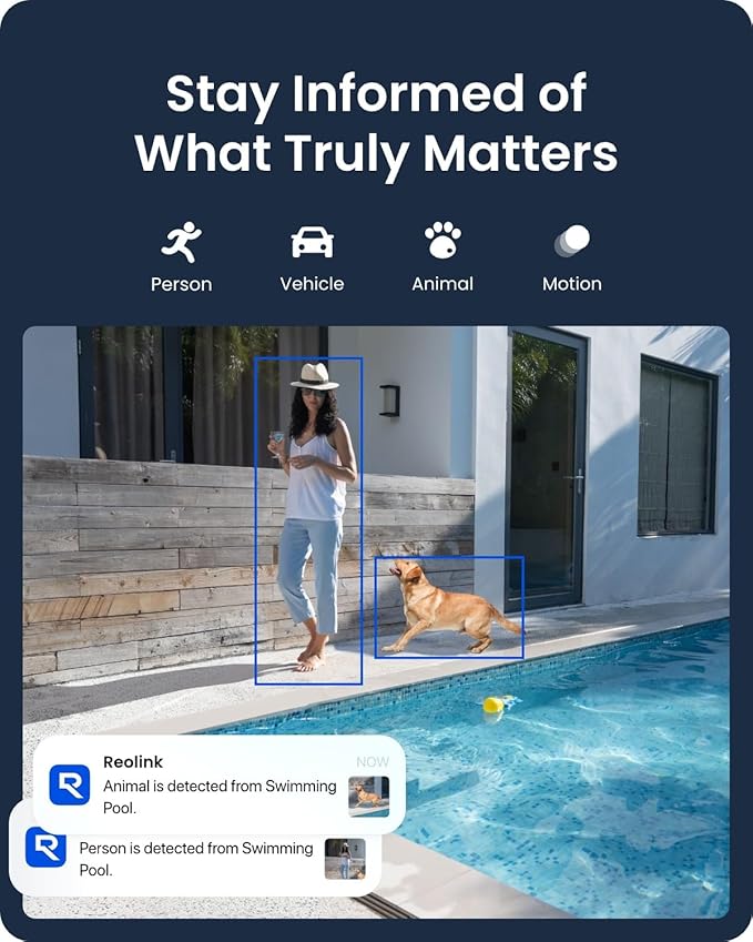 REOLINK 4K Solar Security Cameras Wireless Outdoor System, Color Night Vision, 360° Pan Tilt Auto-Tracking, 2.4/5 GHz Wi-Fi 6, Encrypted Local Storage, No Subscription, Home Hub with 2X Argus PT Ultra