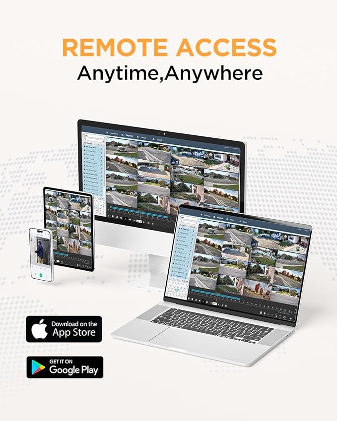 8 Channel Security Camera System PoE, 8X Wired IP Dome Turret PoE Camera for Indoor Outdoor, Remote Playback 24/7 Recording, Human Detection, Built-in Mic, 4K 8CH NVR 2TB HDD, PD93A30808-5M