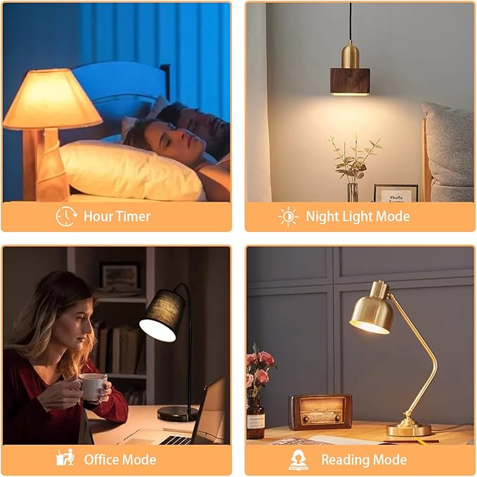 A19 LED Light Bulbs with Remote Control 1100LM 12W (80W Equivalent) LED Bulbs,Stepless Dimmable 3000K-6000K,E26 Base,CRI 80+,2.4GHz,Light Bulb for Home Decor,2Bulb&1Remote