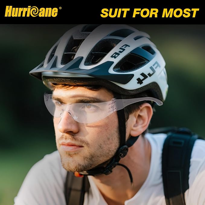 HURRICANE Clear Safety Glasses - 24 Pc Safety Goggles with Clear Lens, 98% UV380 blocking, Scratch Impact Resistance Wrap Around Eyewear for Work, Lab, Construction Use