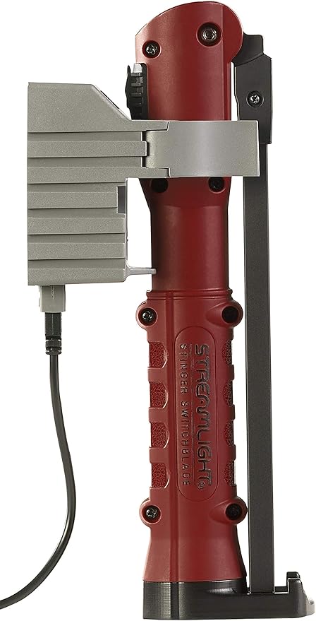 Streamlight 76801 Stinger Switchblade 800-Lumen LED Light Bar with 120V/100V AC Charger, 1 Holder, Red