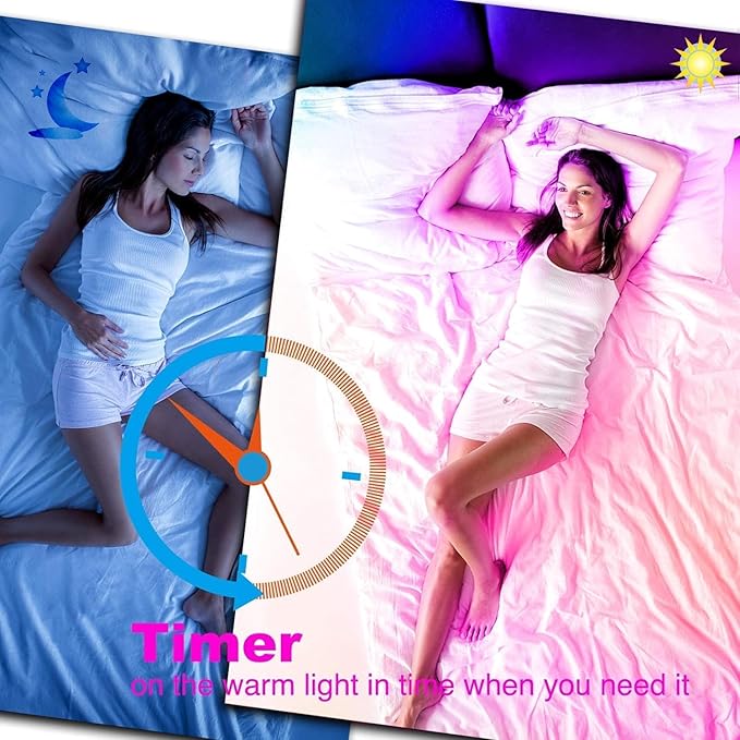 dalattin Led Lights for Bedroom 130ft(2 Rolls of 65.6ft), Led Lighting with Remote&App Control, Color Changing Led Lights for Room, RGB Led Strip Lights Music Sync, Easter Home Decor, 24V Power Supply