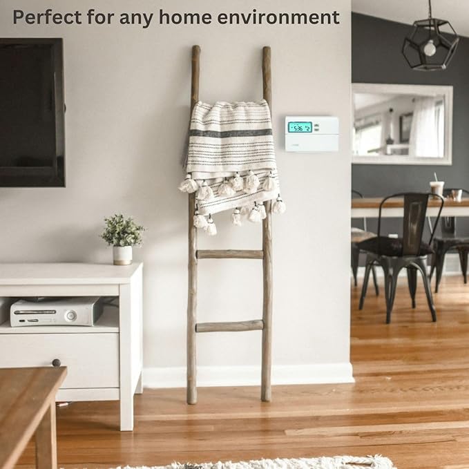 Lux Pro Programmable Thermostat for Home Use; 1 Heat, 1 Cool, Model PSP511LC, 5-2 Day with Backlight