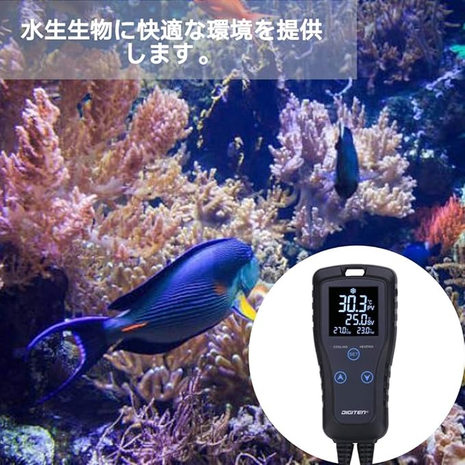 DIGITEN Temperature Controller DTC102 Thermostat Outlet 2-Stage Temperature Controlled Outlet Heat Mat Thermostat Greenhouse Thermostat 110V Plug-in Temperature Controller Reptile Thermostat Black