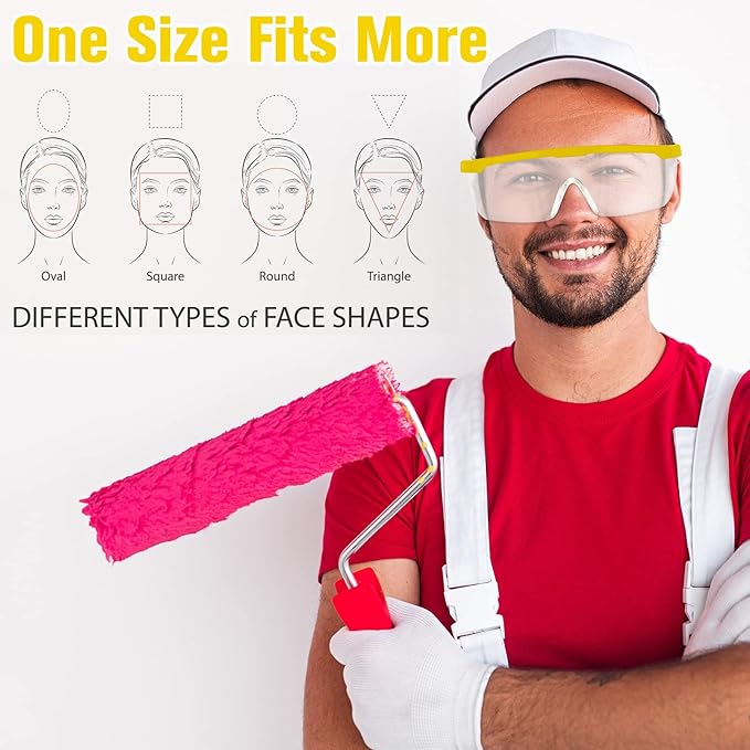 Kigeli 20 Pairs Safety Goggles over Glasses Lab Goggles Anti Fog Scratch Adult Protective Eyewear for Classroom Work