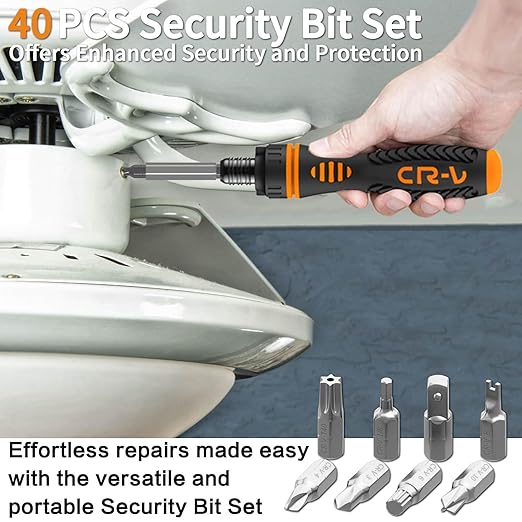 ENERTWIST 228 Pcs Screwdriver Bit Set, CR-V 1/4" Hex Shank Includes Rare Security Bits, Nut Drivers, and Magnetic Bit Holder, Ultimate Driver Set with Sturdy Tool Box