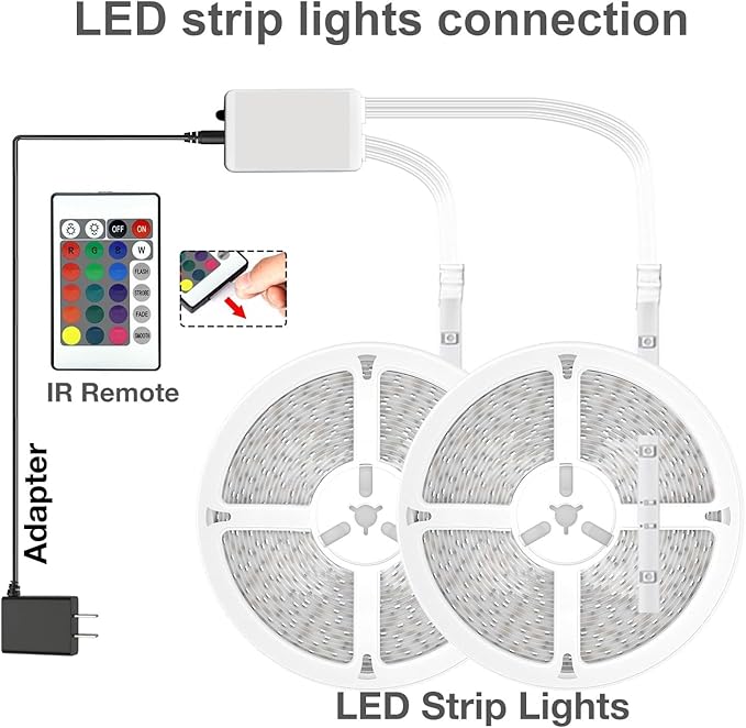 dalattin Led Lights for Bedroom 200ft, Smart Led Strip Lights with App Control Remote, RGB LED Light Strips, 24V Led Strip Lights for Room Decoration Party, Festival Decor(2 Rolls of 100ft)