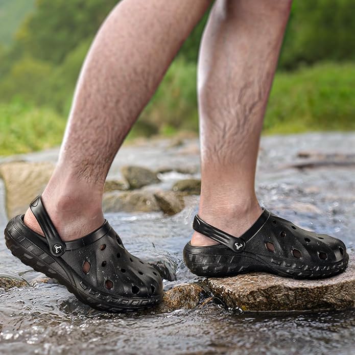 BULLIANT Men Clogs,Comfortable Mules Sandals for Men Women Cushioned Footbed Arch Support-EVA Ligthweight