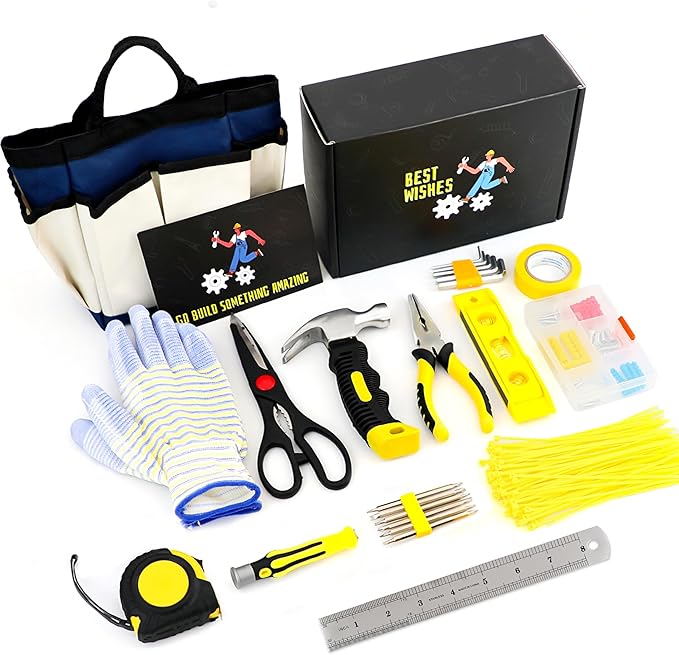 Gifts for Teen Boys, Christmas Gifts for Him 10 11 12 13 14 15 16 17 18 Year Old, Teenage Tween Boy Birthday Gifts Ideas for Son Boyfriend Husband Unique Housewarming Hand Tool Set