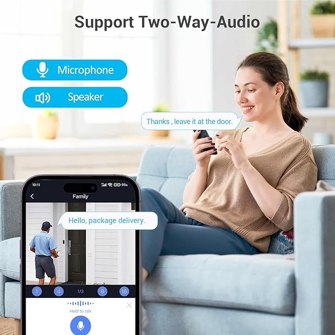 5MP PoE IP Dome Security Camera,Full Color Night Vision,Human Detection,2.8mm Wide Angle,Built-in Mic for Two-Way Audio,SD Card Slot,Outdoor IP66 CCTV Camera in Metal Housing (SD Card Not Included)