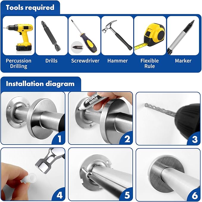 Stainless Steel Handicap Grab Bars Rails 29.5 Inch Toilet Handrails Bathroom Safety Bar Support Rail for Seniors Elderly Disabled Mounted Bath Grips (Stainless Steel, 29.5 Inch)