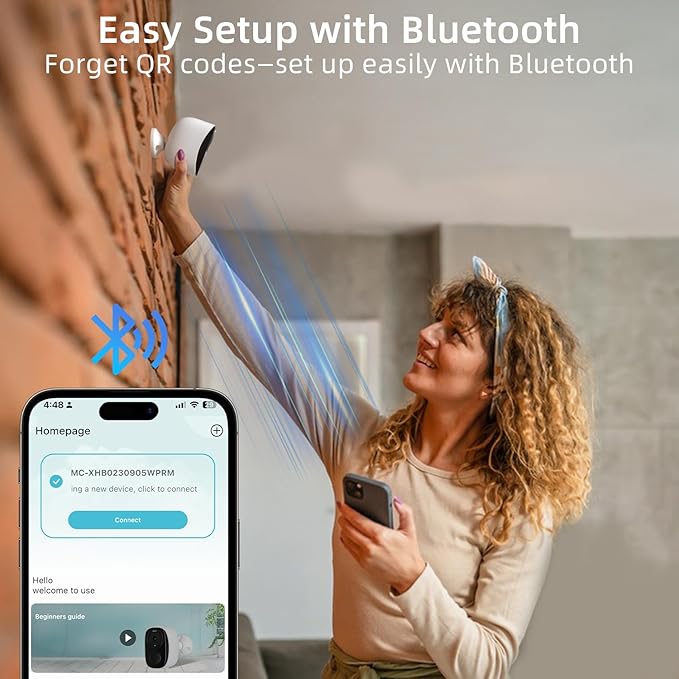 4PC 2.4G/5GHz WiFi Security Cameras Wireless Outdoor,2K Battery Home Security Camera with AI Detection,Siren, Surveillance Indoor Home Camera, Color Night Vision,2-Way Talk,IP65, Cloud/SD, Works Alexa