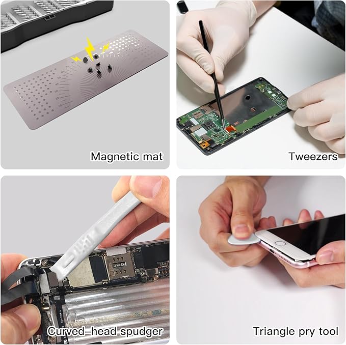 3.7V Electric Screwdriver Rechargeable, 55 in 1 Mini Precision Screwdriver Set, 48 Magnetic Bits, 3 Torque Settings, Small Electric Screwdriver Repair Tool Kit for PC RC Electronics