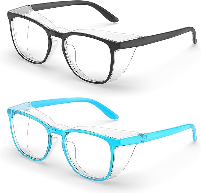Stylish Safety Glasses, Clear Anti-Fog Anti-Scratch Protective Glasses For Men And Women