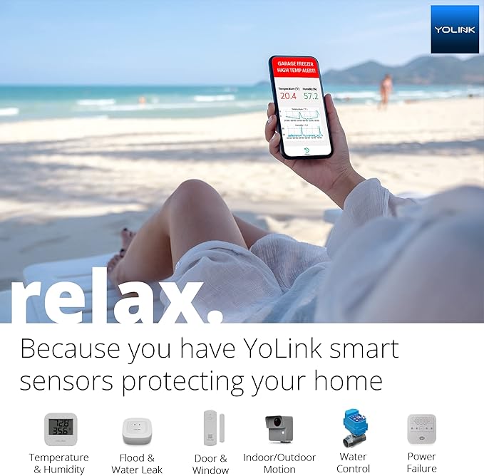 NSF Certified YoLink X3 Valve Controller Kit, 1" Stainless Ball Valve, LoRa Long Range, 10+ Year Lithium, D2D with Leak Sensors & Fob, Alexa/IFTTT/Home Assistant, Hub Required