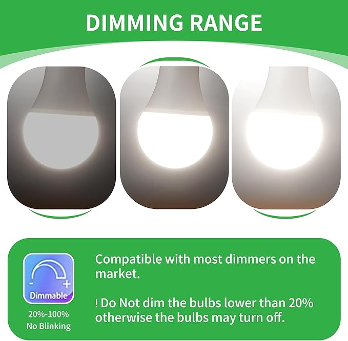 Dimmable Dusk to Dawn Light Bulbs Outdoor, Automatic Light Sensing Bulb, 1000LM, 75W Equivalent, Daylight, LED 12W, A19 E26 Base, 2 Pack, HQ-H029