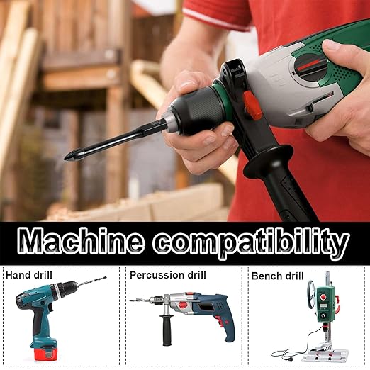 40Pcs Tile Drill Bit 6mm Alloy Drill Bits Full-Grinding Glass Marble Set Electric Screwdriver Bits Metal Hole Saw Drilling Tool for Tile Glass Mirror