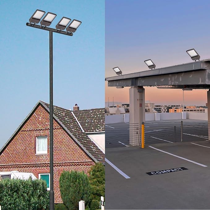 150W LED Parking Lot Light, 21000LM(140lm/w) LED Shoebox Area Light(600W HID/HPS Equivalent), 5700K Dimmable Outdoor Commercial Street Lighting -10KV Surge Protection IP65 100-277V UL DLC Listed