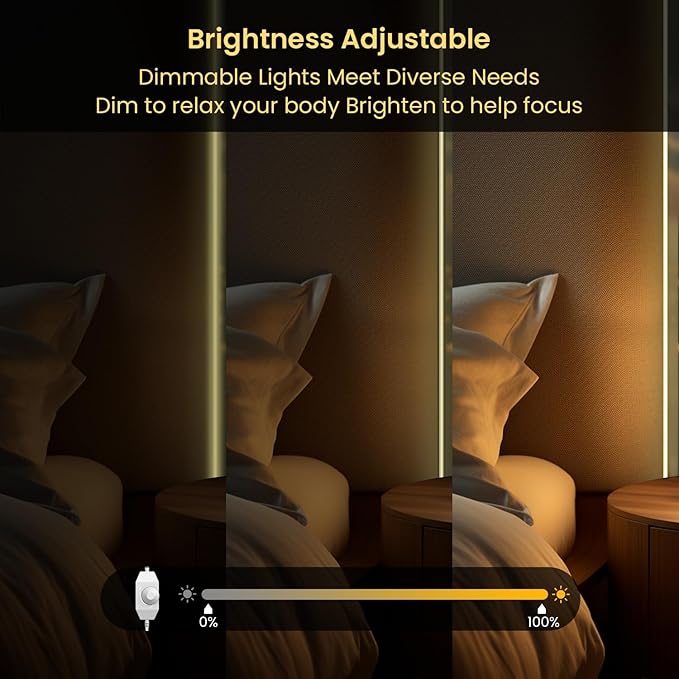 Neon LED Strip Light 32.8Ft, 2700K Warm White Flexible LED Neon Rope Lights Outdoor, Silicone LED Strip Lights IP67 Waterproof Dimmable for Gaming Bedroom Indoor Outdoor Home Decor (32.8FT)