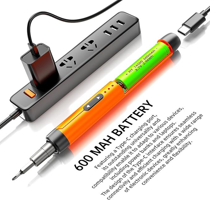 Electric Screwdriver Set, Precision Screwdriver Set, Magnetic Drill Bit, Magnetic Storage, Mini Precision Electric Screwdriver Repair Kit for PC RC Electronics
