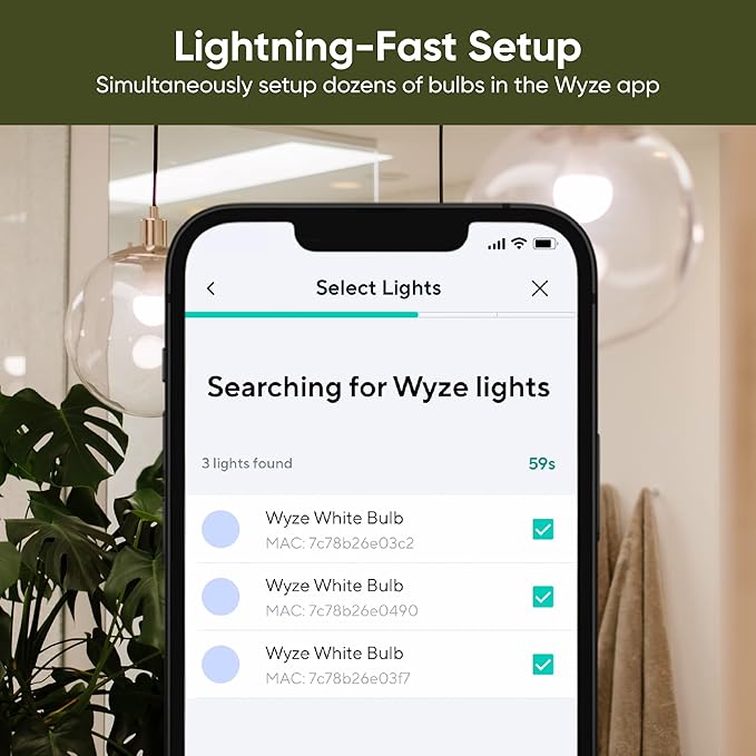 Wyze Bulb Color, 1100 Lumen WiFi RGB and Tunable White A19 Smart Bulb, Works with Alexa and Google Assistant, Four-Pack
