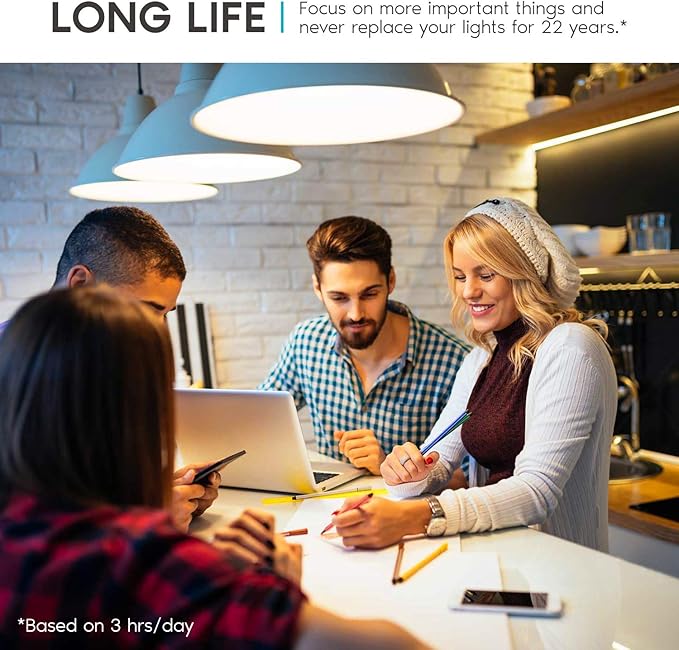 LUXRITE A19 LED Bulb 75W Equivalent, 1100 Lumens, 2700K Warm White, Dimmable Standard LED Light Bulbs 11W, Enclosed Fixture Rated, Energy Star, E26 Medium Base - Indoor and Outdoor (24 Pack)