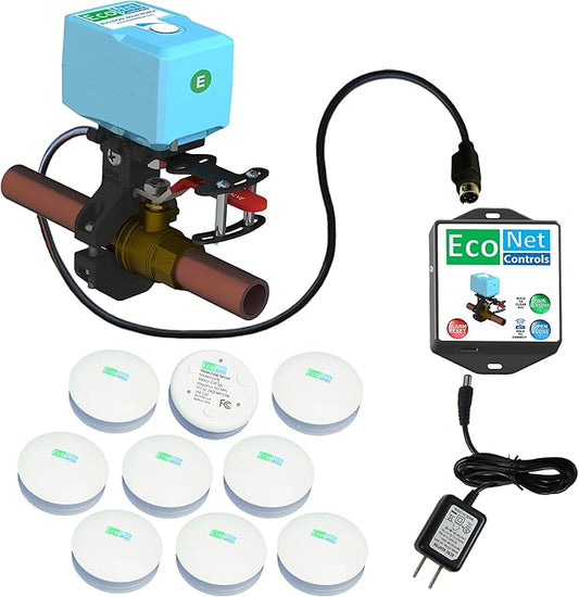 EVC300-HCLXL-SK9 Bulldog-JW WiFi Valve Robot, Auto Water Shutoff, Leak Detection, Hassle-Free Install, No Plumbing Needed, Supports 3-20 Sensors, Smart Home